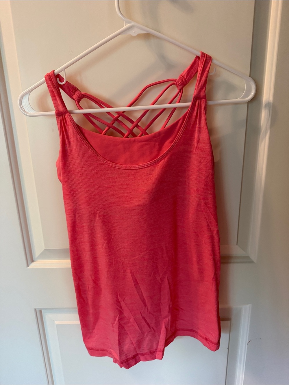 Lululemon Strappy Tank Top - Coral Pink size 4